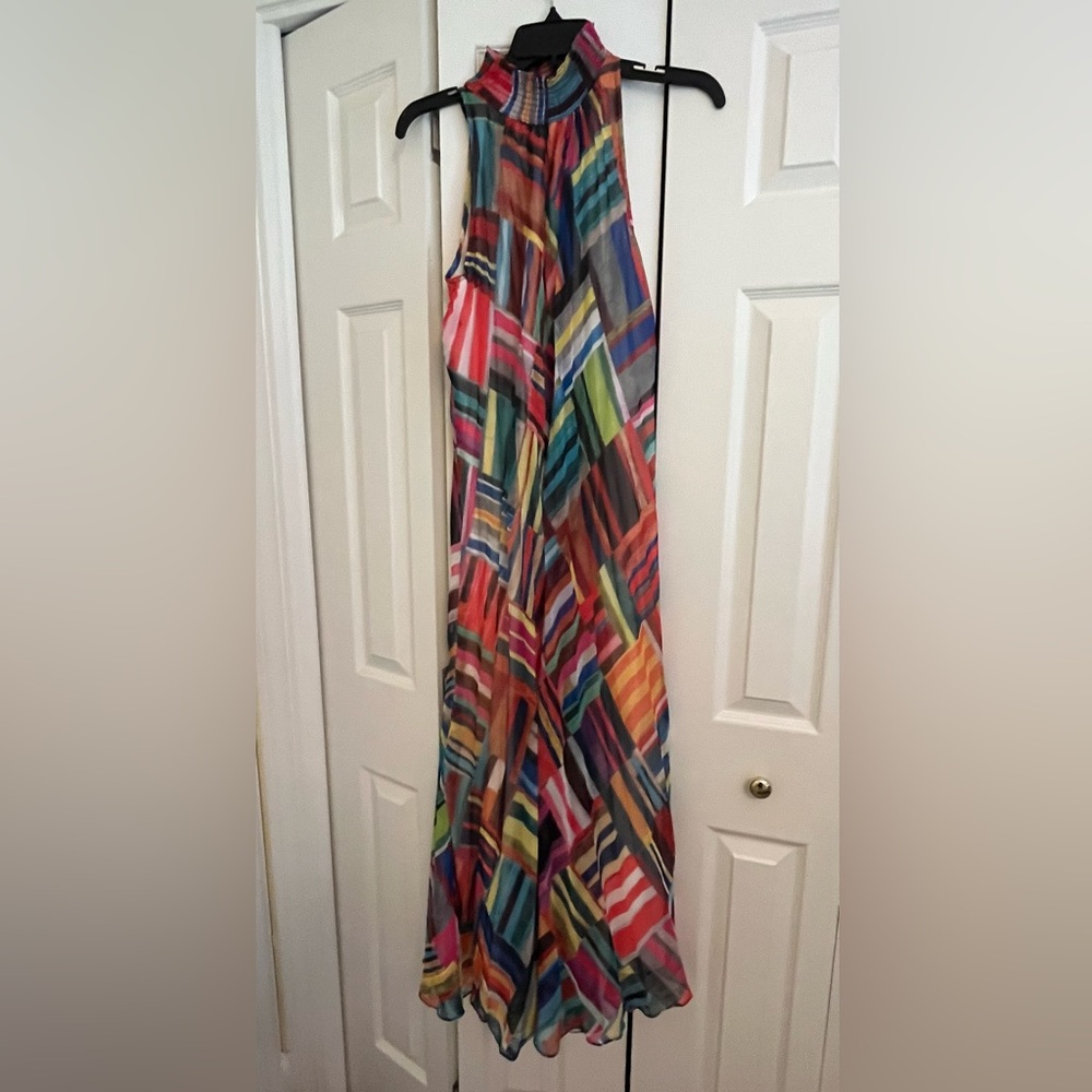 multi color long Ranna Gill dress XS